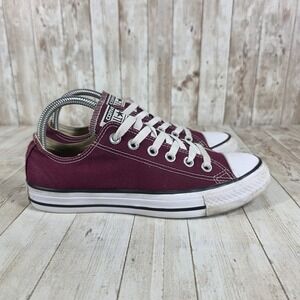 Converse All Star Low Top‎ Maroon Sneakers Canvas Women's Shoes